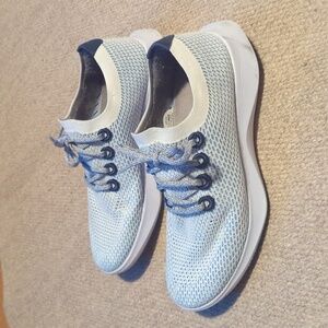 Mens Allbirds tree dashers TD light blue sneakers size 12